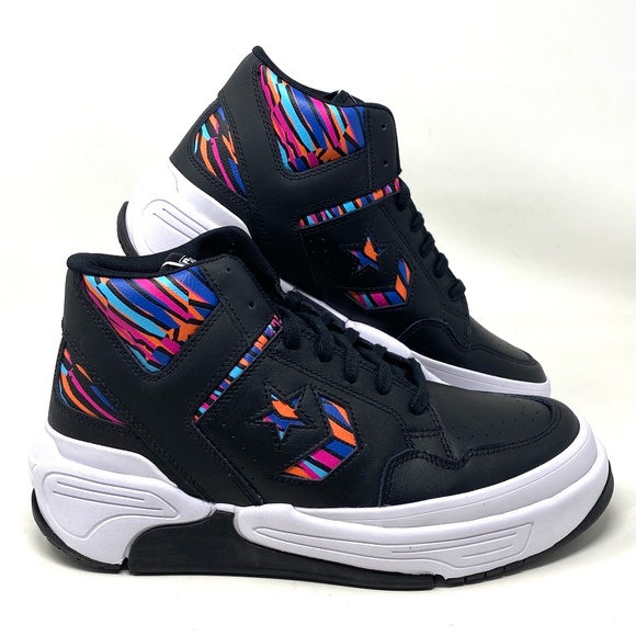 Converse Weapon CX Shoes Mid Top Multi Black Men’s Leather Sneakers Size 172656C - Picture 1 of 10